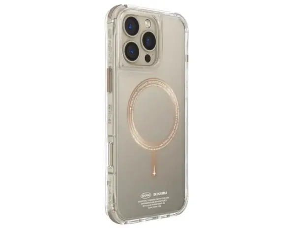 SKINARMA SAIDO MAG-CHARGE SECURE MAGNETIC ALIGNMENT DESIGNED FOR IPHONE 16 PRO MAX | GOLD